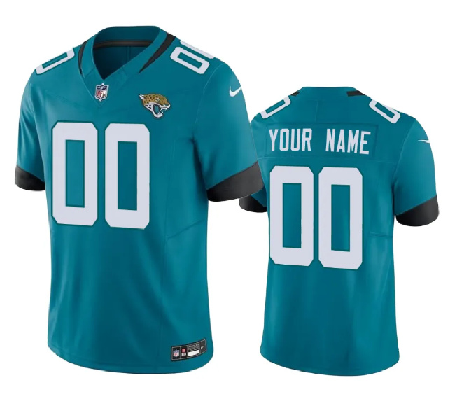 Men's Jacksonville Jaguars Active Player Custom Teal 2023 F.U.S.E Alternate Vapor Untouchable Limited Football Stitched Jersey